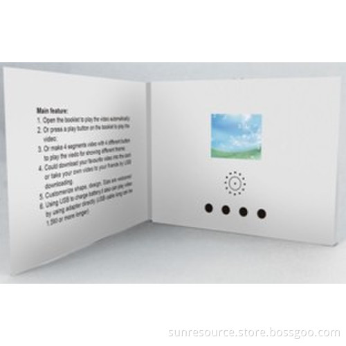 Video Greeting Card, 2.4-Inch TFT LCD Video Card, Promotional Video Card